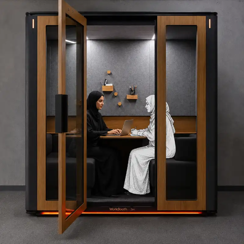 Work booth Double - SeenHub Al Ain coworking space